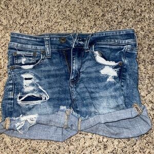 American Eagle Outfitters Blue Denim Jean Shorts